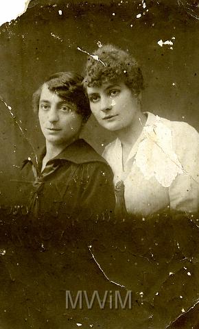 KKE 089.jpg - Przyjaciółki Hipolita Muszałowskiego - Lena i Sara, Lublin, 16.I.1921 r.